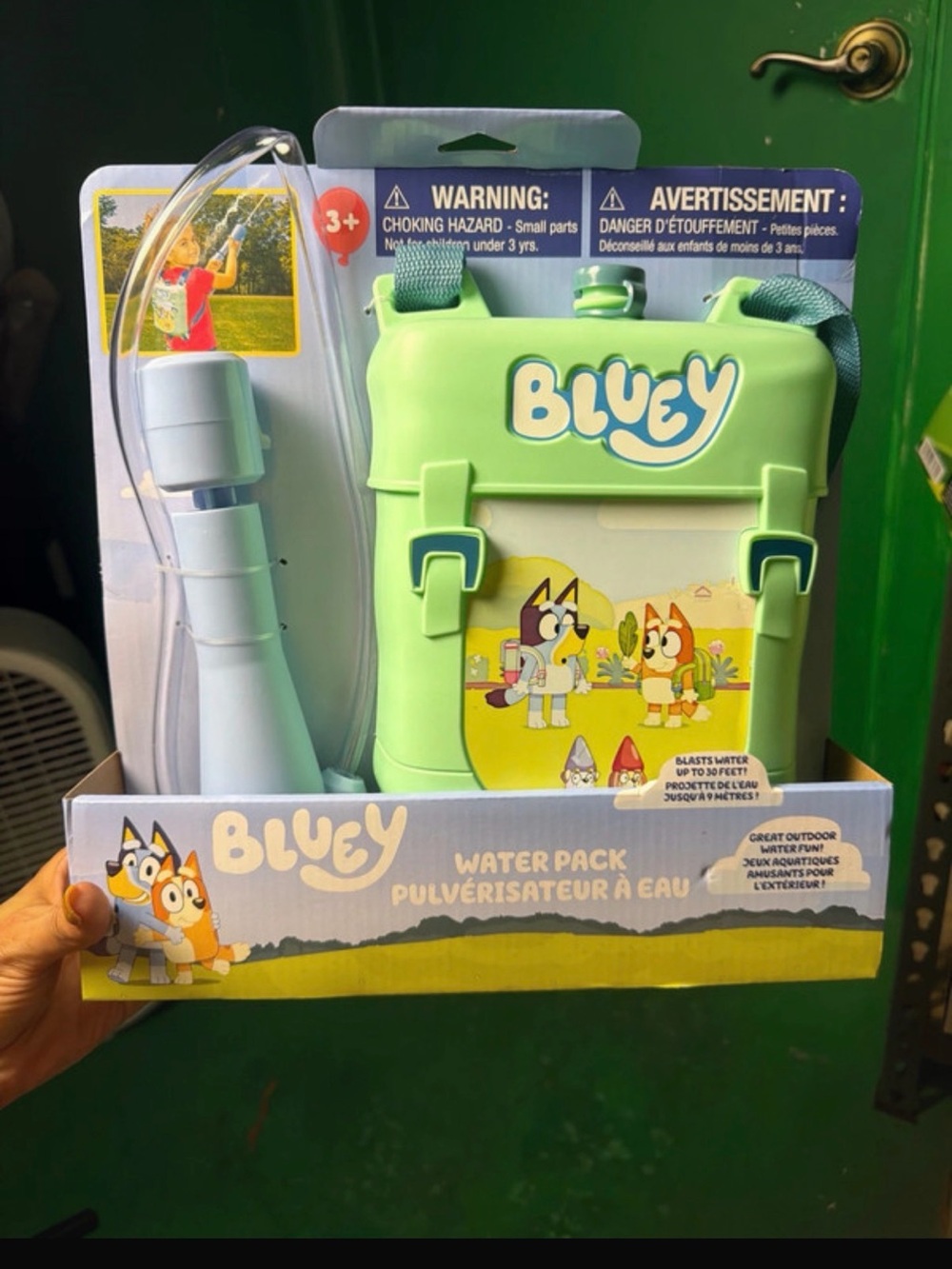 Bluey Kids Green Water Pack Backpack Sprayer by Bluey